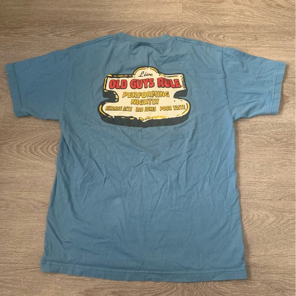Old Guys Rule Blue T-Shirt Size M - Picture 4 of 6